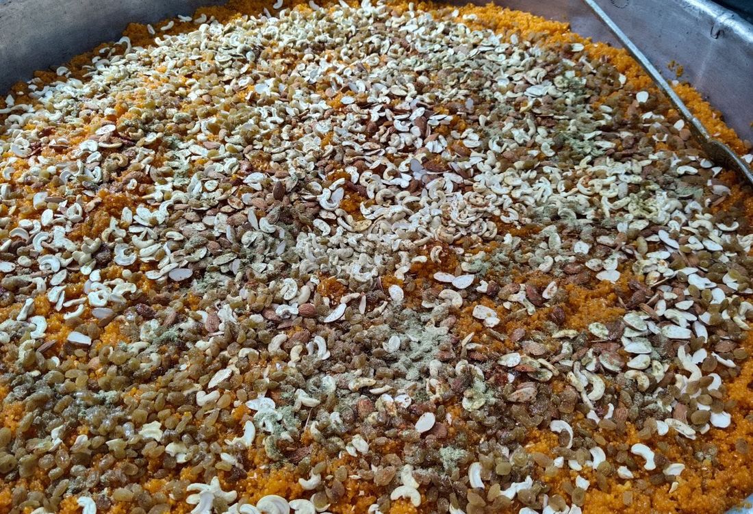 Festive motichoor laddu